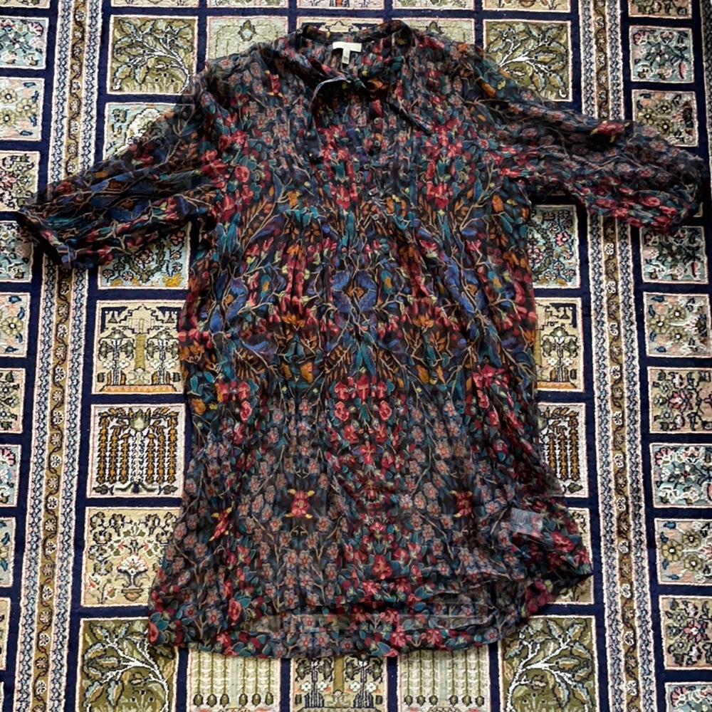 Joie Floral silk dress